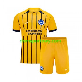 Koszulka Brighton Hove Albion Dziecięcy Wyjazdowe Koszulki Piłkarskie 2024-2025 Krótki Rękaw